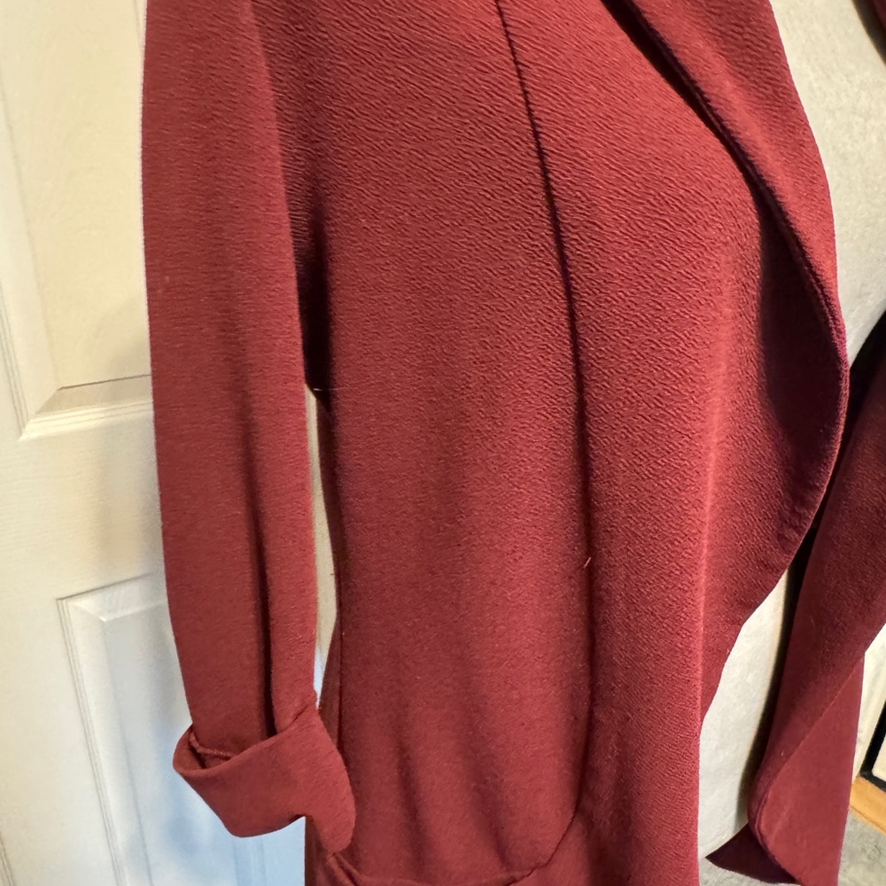 French mauve 3/4 sleeve blazer size large - Picture 2 of 7